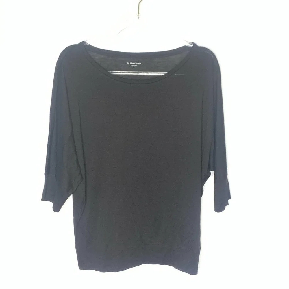 Eileen Fisher Silk blend black top